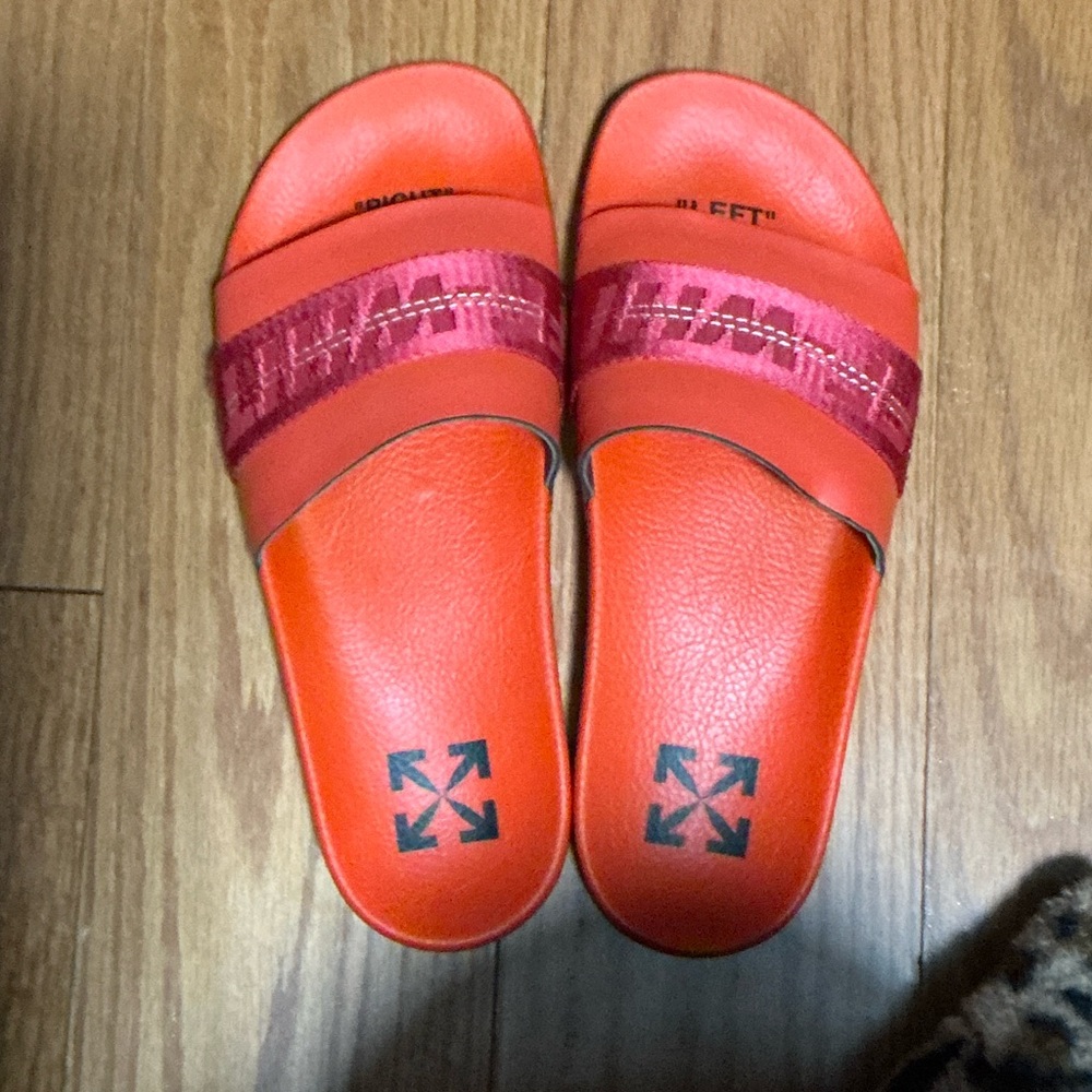Off-White Red and Orange Sandals